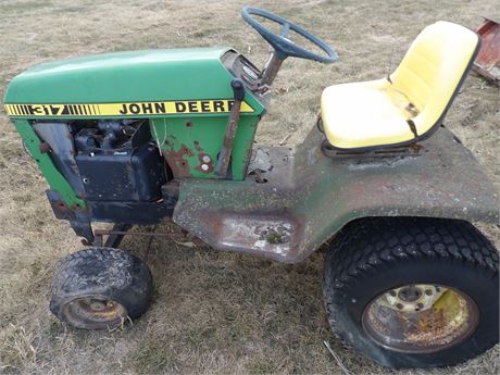 JOHN DEERE 317 PARTS RIDER