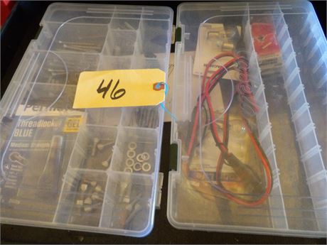 2 ORGANIZERS W / MISC HARDWARE