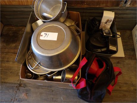 METAL PANS - STRAINER - PLUS MORE