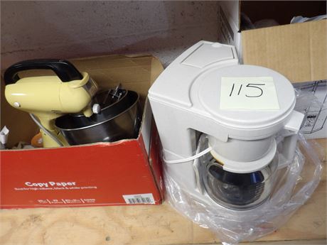 COFFEE MAKER - ELECTRIC MIXER