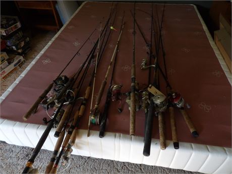 ASSORTMENT OF FISH POLES