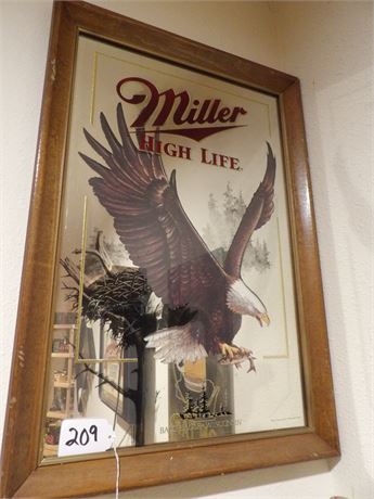 MILLER HIGH LIFE MIRROR ( BALD EAGLE )