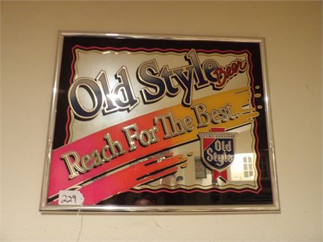 OLD STYLE MIRROR 16" H