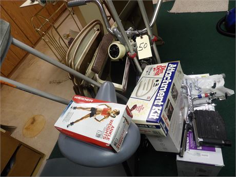 EXERCISE BIKE - FOLDING CHAIRS ETC