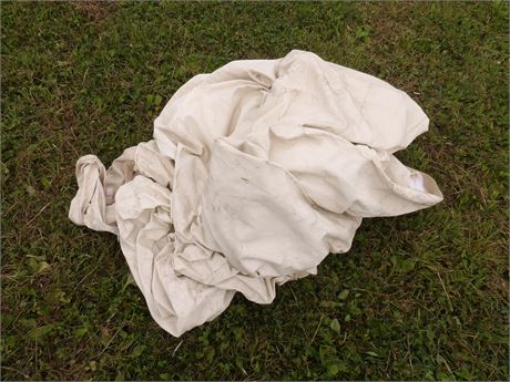 WHITE CLOTH TARP