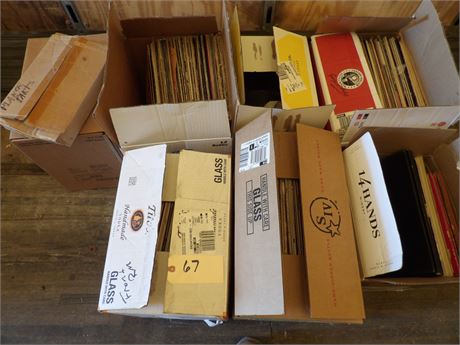 LARGE LOT VINTAGE RECORDS ETC