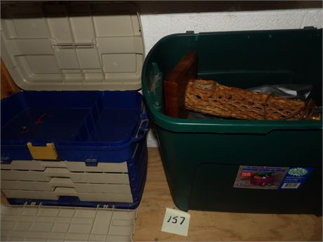 TACKLE BOX W / TOTE- TARPS - LAMP