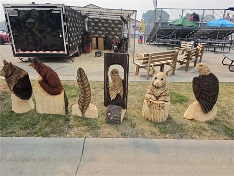 WOOD CARVINGS ADVERTISING