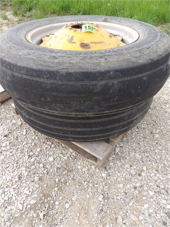 8 BOLT RIMS W / TIRES