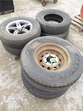 MISC TIRES W / RIMS