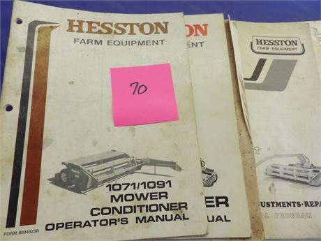 Hesston Mower Conditioner Manuals