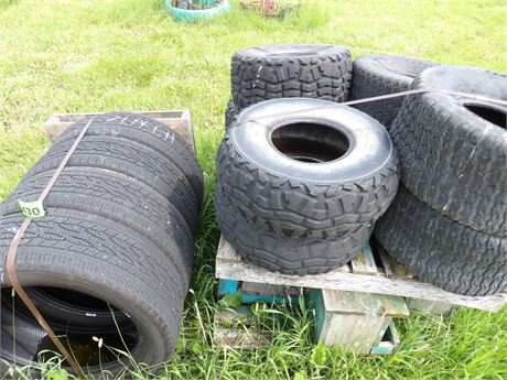 ASSORTMENT OF TRUCK & ATV TIRES