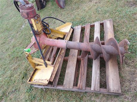 POST HOLE DRILL SKID STEER MOUNT