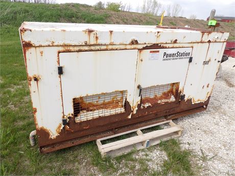 POWER STATION EMERGENCY BACKUP POWER SYSTEM W / GAS ENGINE