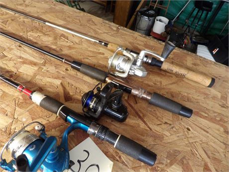 ASSORTMENT OF FISHING POLES