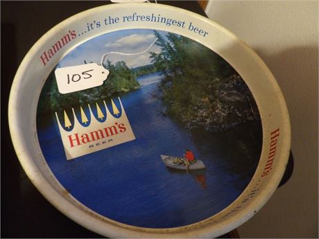 HAMMS BEER METAL SERVING TRAY