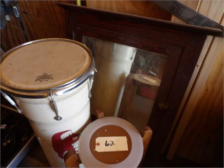 WOODEN STAND - CANISTERS