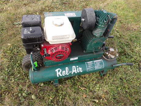 ROL- AIR COMPRESSOR W / HONDA 5.5 HP GAS ENGINE