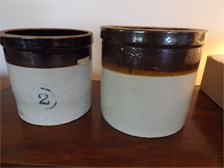 2 & 3 GAL. CROCKS ( 2 TONE )
