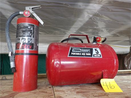 FIRE EXTINGUISHER - 5 GAL. PORTABLE AIR TANK