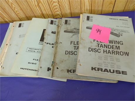 KRAUSE Disc Harrow Manuals