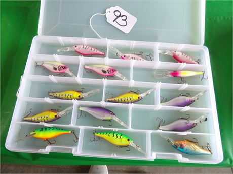 FLICKER LURES W / PLASTIC ORGANIZER
