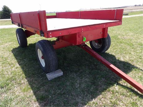 WAGON W / IMPLEMENT TIRES WOOD FLAT RACK