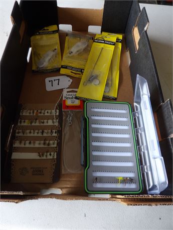FLY BAIT W / ORGANIZER- TATTLE FLAGS - TENSION RELEASE DOWNRIGGERS