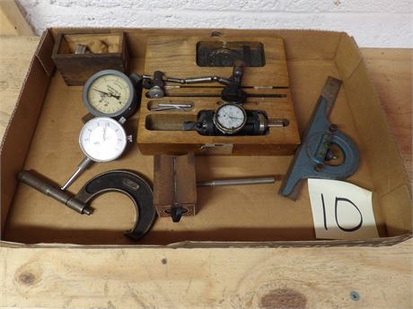 ASSORTMENT OF GAUGES - MISC TOOLS