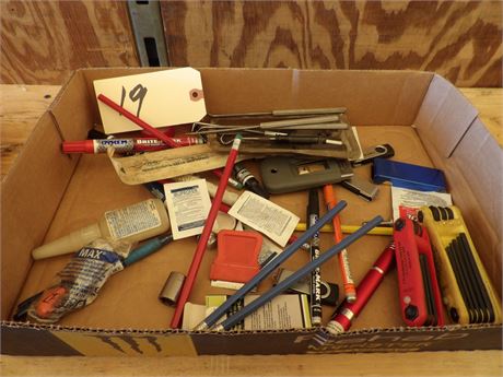 MISC FLAT - ALLEN WRENCH SETS - PENCILS ETC