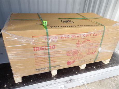 HIGH END MINI ELECTRIC GOLF CART  ( UNASSEMBLED )