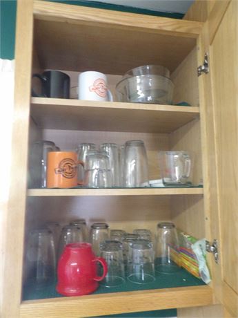 GLASSWARE - COFFEE CUPS - MEASURING PITCHER