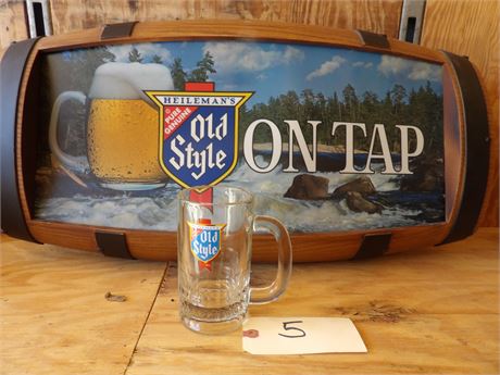 OLD STYLE SIGN - BEER MUG