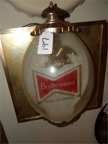 BUDWEISER ELECTRIC LIGHT SIGN 16"H