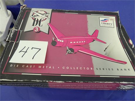 DIECAST METAL DC3 COIN BANK SPECCAST