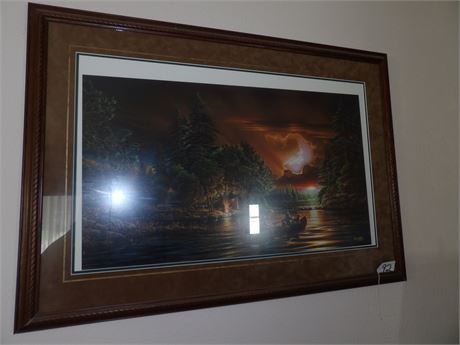 TERRY REDLIN 2000 OUTDOOR PICTURE W / FRAME