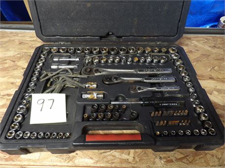 CRAFTSMAN TOOL KIT - WRENCHES - SOCKETS - ETC
