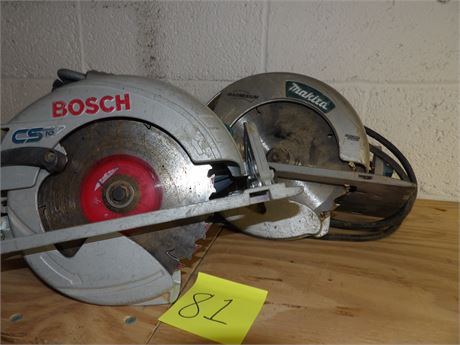 BOSCH & MAKITA SAWS