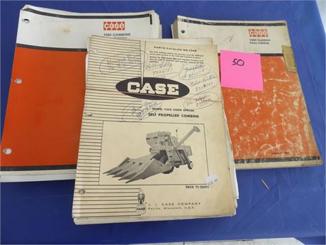 CASE 1060 & 1660 Combines Parts Manuals