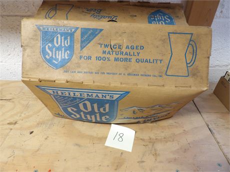 OLD STYLE BEER BOX W / AIRPLANES