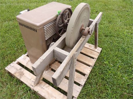 VINTAGE STONE WHEEL - DEARBORN HEATER