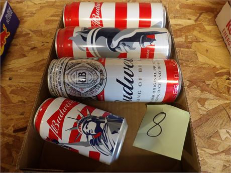 BUDWEISER COLLECTOR CANS