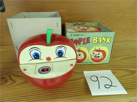 WIND UP APPLE COIN BANK