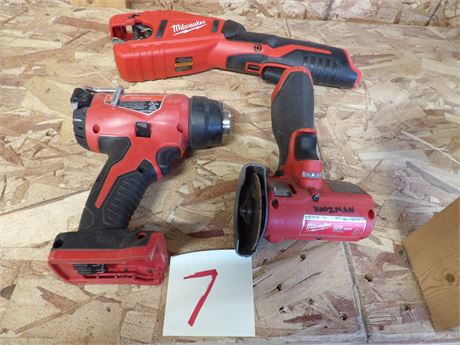 MILWAUKEE TOOLS - NO BATTERIES - COPPER TUBE CUTTER ETC