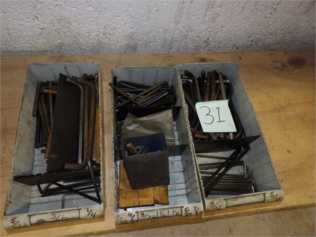 LARGE ASSORTMENT OF ALLEN WRENCHES