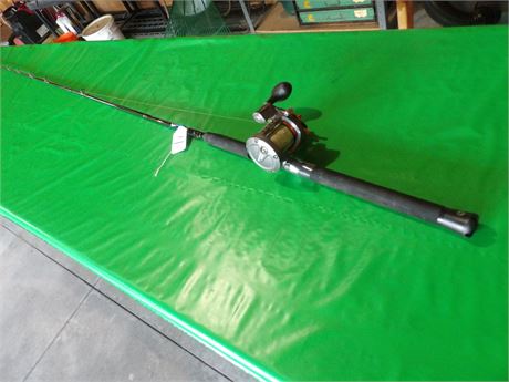 BIG LAKE TOURNAMENT SERIES ROD W / OKUMA REEL (COLD WATER ) 10' APPROX.