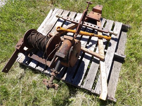 HEAVY DUTY WINCH  - HORIZONTAL DRAWBAR- ETC