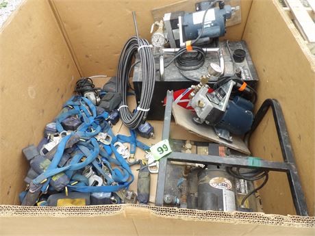 HYD TEST PUMPS- SAFETY HARNESS ETC