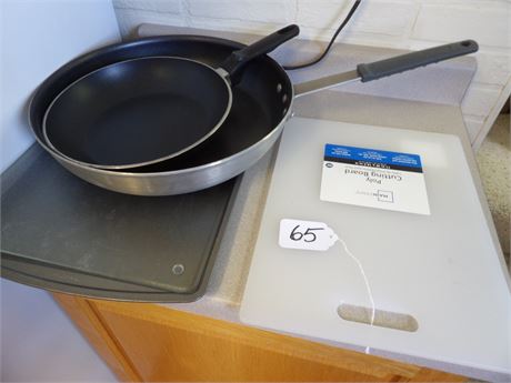 FRY PANS - CUTTING BOARDS-PITCHERS-NESCO SMALL - PLUS MORE