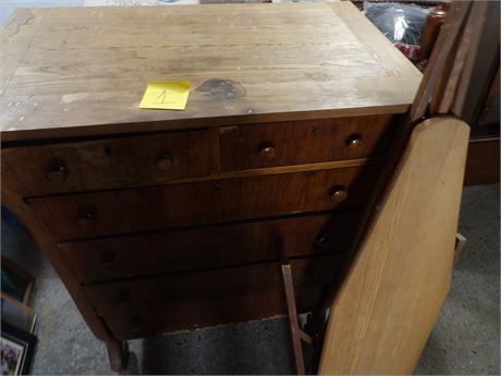 VINTAGE CHEST DRAWER - WOOD IRONING BOARD